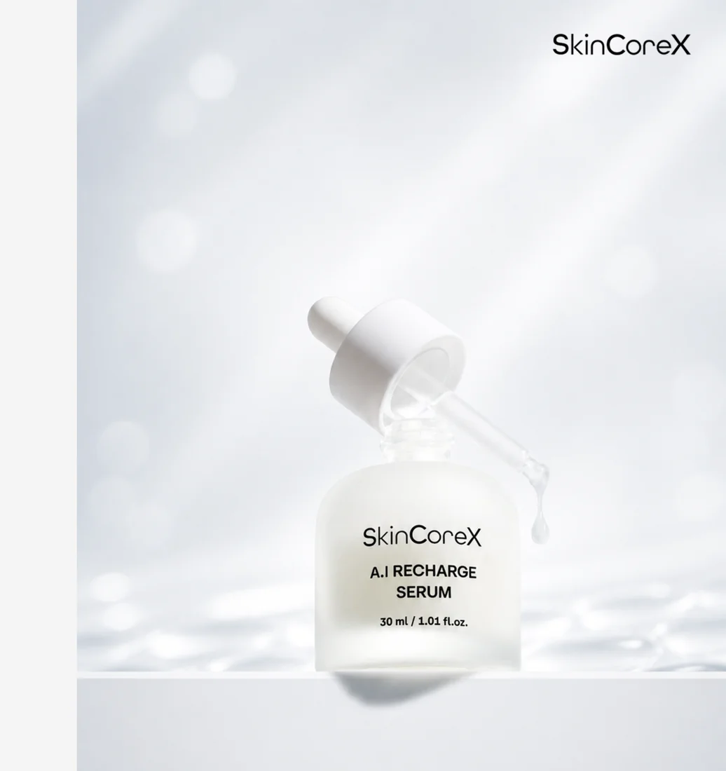 SkinCoreX A.I Recharge Serum bottle